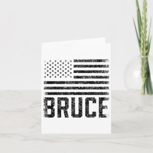 Bruce Birthday Forename Name Personalisiert Usa Karte