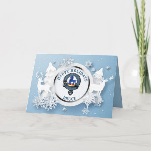 Bruce Clan Abzeichen Happy Holidays Karte