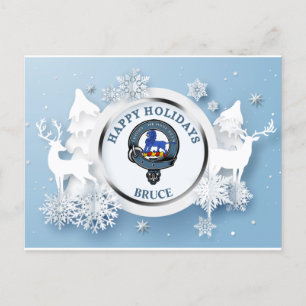 Bruce Clan Abzeichen w/Stags Postkarte