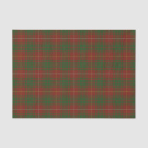 Bruce Clan tartan - Rote Grüntöne Seidenpapier