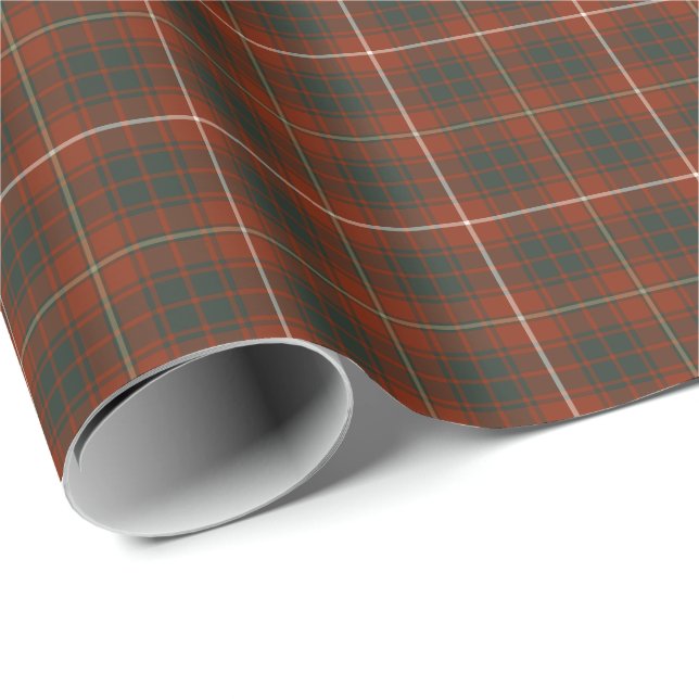 Bruce Clan Weathered Tartan Geschenkpapier (Rolleneckpunkt)