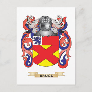 Bruce Coat of Arms (Familienwappen) Postkarte