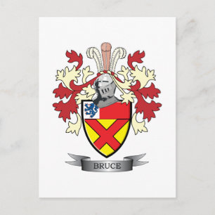 Bruce Familienwappen Coat of Arms Postkarte