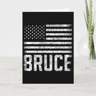 Bruce Geburtstag Vorname Name Personalisiert USA 1 Karte