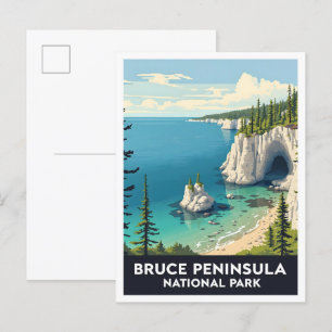 Bruce-Halbinsel-Nationalpark Ontario Kanada Postkarte