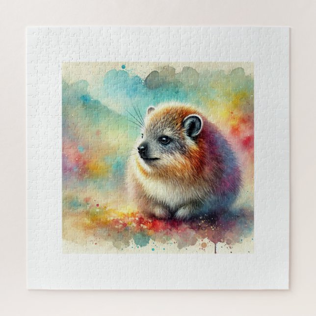 Bruce hyrax painting 051024AREF117 - Watercolor Puzzle (Vertikal)