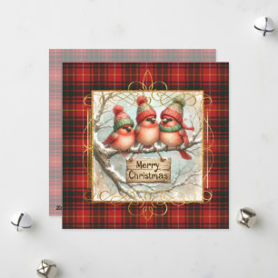 Bruce Modern Original Schottischer Tartan Weihnach Feiertagskarte