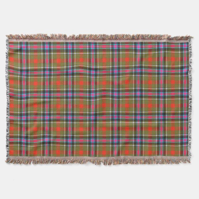 Bruce of Kinnaird Ancient Tartan Kariertes Muster Decke (Vorderseite)