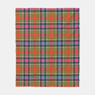 Bruce of Kinnaird Ancient Tartan Kariertes Muster Fleecedecke