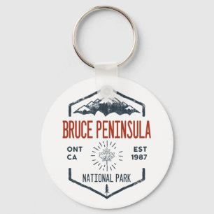 Bruce Peninsula National Park Canada Distressed Schlüsselanhänger