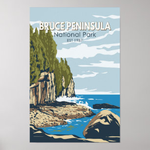 Bruce Peninsula National Park Kanada Reisen Kunst Poster