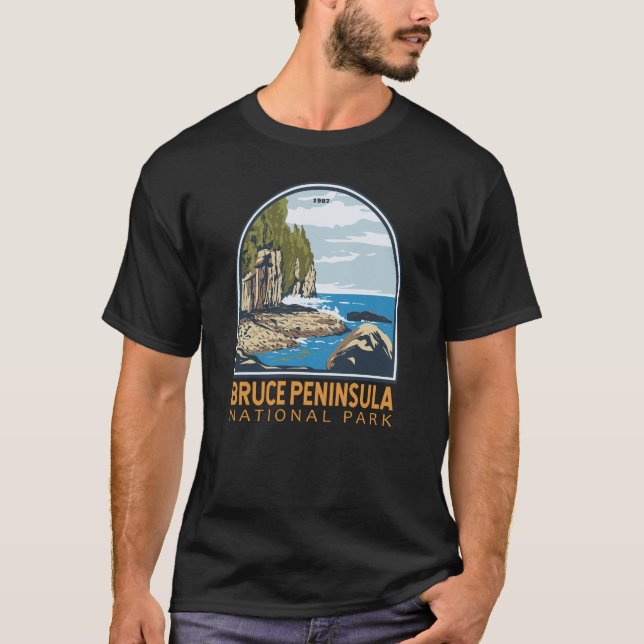 Bruce Peninsula National Park Kanada Reisen Kunst T-Shirt (Vorderseite)