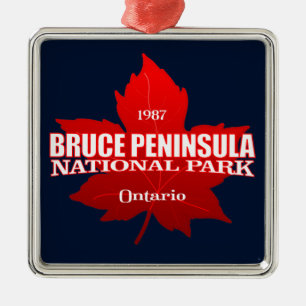 Bruce Peninsula NP (Ahornblatt) Ornament Aus Metall