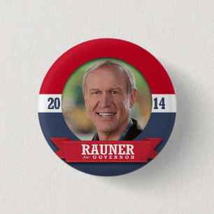 BRUCE RAUNER CAMPAIGN BUTTON