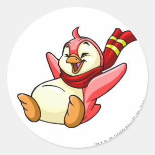 Bruce Red Runder Aufkleber