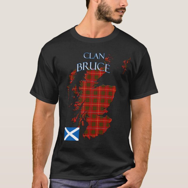 Bruce Scottish Clan Tartan Scotland T-Shirt (Vorderseite)
