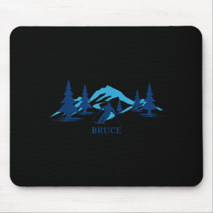 Bruce Skigebiet Skifahren Skifahrer  Mousepad