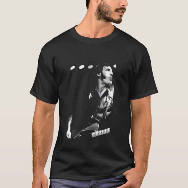 Bruce Springsteen B&W Live Shooting von Simon Fowl T-Shirt (Vorderseite)