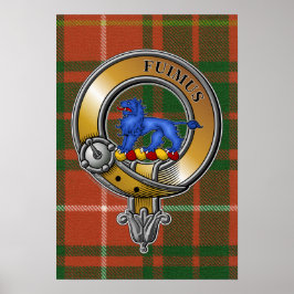 Bruce Tartan & Abzeichen Poster