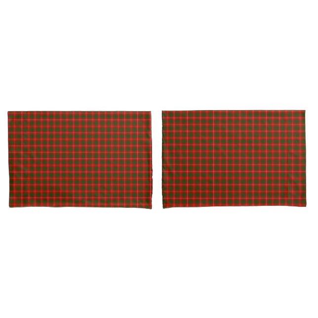 Bruce tartan Red grün kariert Kissenbezug (Vorderseite-Set)