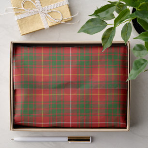 Bruce tartan Red grün kariert Seidenpapier