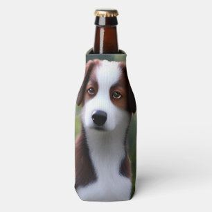 Bruce the Border Collie Puppy, Flasche Cooler Flaschenkühler