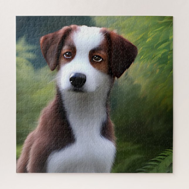 Bruce The Border Collie Puppy, Jigsaw Puzzle (Vertikal)