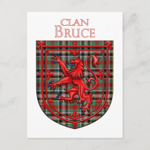 Bruce von Kinnaird Tartan Scottish Kariert Postkarte