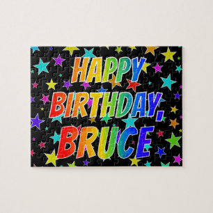 "BRUCE" Vorname, Spaß "GLÜCKLICHER BIRTHTAG" Puzzle