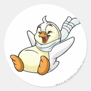 Bruce White Runder Aufkleber