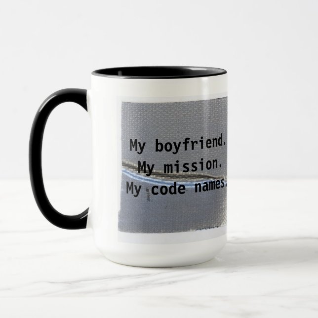 Bruch-Code-Namen-Tasse Tasse (Links)