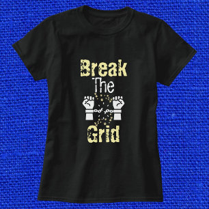 Bruch des Gitters mit Katzenpfoten Personalisiert T-Shirt