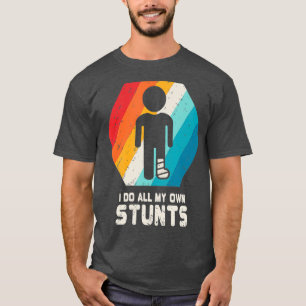 Bruch-Leg-Shirt Knie-Fußverletzung wird gut T-Shirt