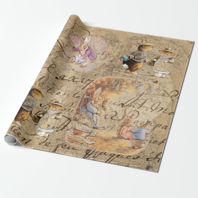 Bruchkaninchen (Sammlung4) Gewebepapier Geschenkpapier (Ungerollt)