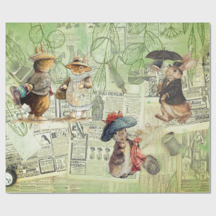 Bruchkaninchenzusammensetzung Geschenkpapier