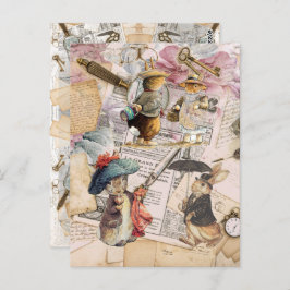 Bruchkaninchenzusammensetzung Postkarte