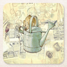 Bruchkaninchenzusammensetzung Rechteckiger Pappuntersetzer