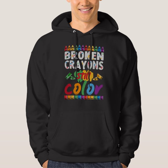 Bruchkrabbe noch Farbe Hoodie (Vorderseite)