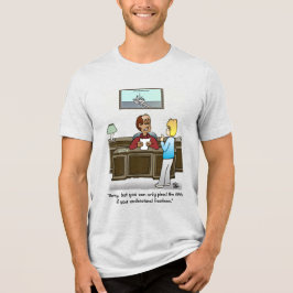 Bruchlinien Männerweißdecke Tri-Blend Shirt