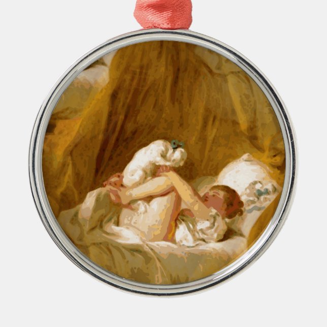 Bruchstelle Silbernes Ornament (Vorne)
