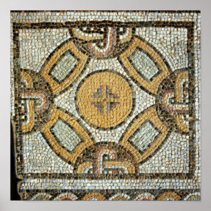 Bruchteil vom Boden der römischen Bäder Poster