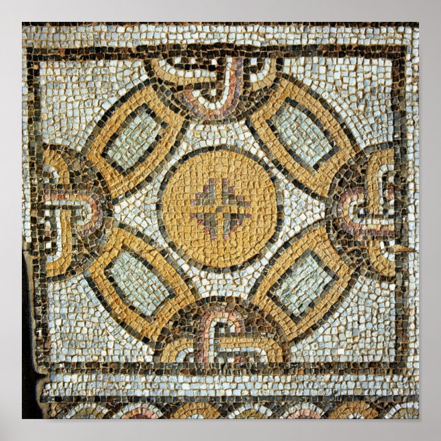 Bruchteil vom Boden der römischen Bäder Poster (Vorne)