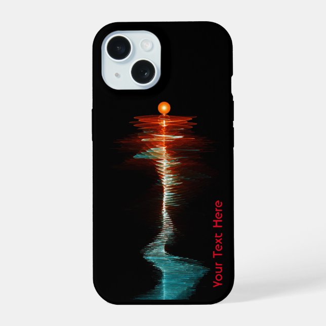 BruchwellenDualität iPhone 15 Hülle (Rückseite)