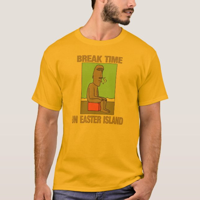 Bruchzeit auf Osterinsel T-Shirt (Vorderseite)