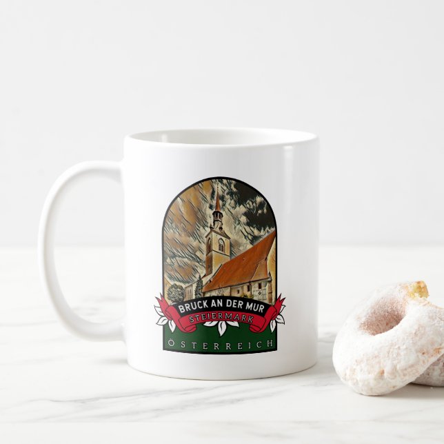 Bruck an der Mur Steiermark Österreich Kaffeetasse (Mit Donut)