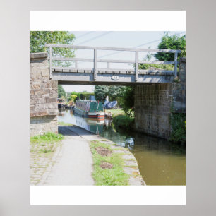 Brücke 14 am Macclesfield-Kanal Postkarte Poster