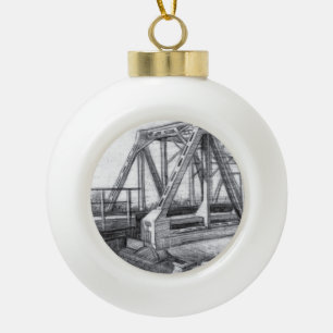 Brücke alt keramik Kugel-Ornament