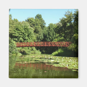 Brücke am Centennial Lake in Ellicott City Magnet