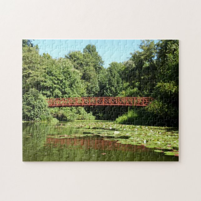 Brücke am Centennial Lake in Ellicott City Puzzle (Horizontal)