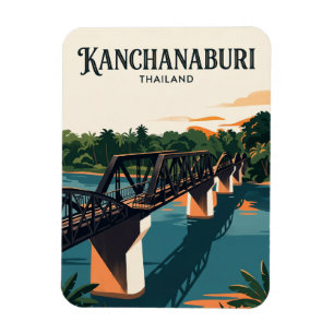 Brücke am Kwai-Fluss Thailand Magnet